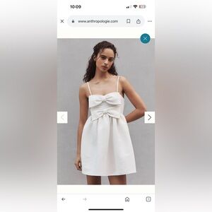 Anthropologie: Sachin & Babi Sloane Ivory Mini Dress Size 8